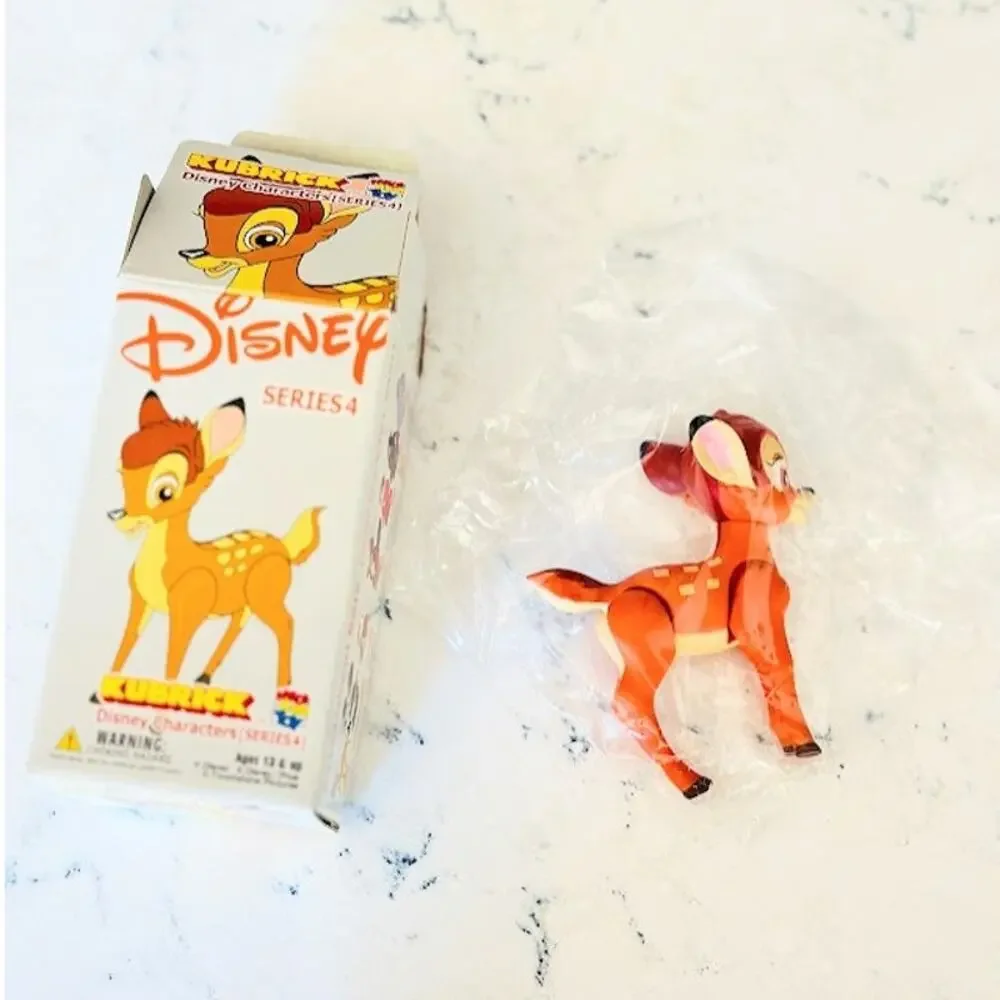 Disney Character Series 4 Figure Bambi  2000s Kubrick Vintage Rare BG35